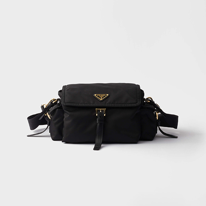 9a+quality prada explore medium re-nylon flap shoulder crossbody bag